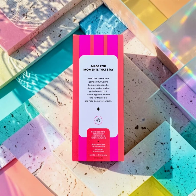 Stabkerzen “Kiwi City Flamingo Drive” 4er-Set | pinkstories
