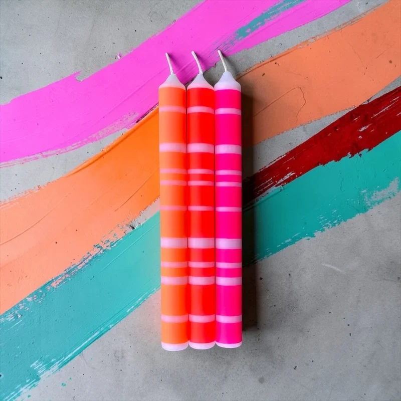Stabkerzen “Graphic Lights Lines 201” 3er-Set | pinkstories