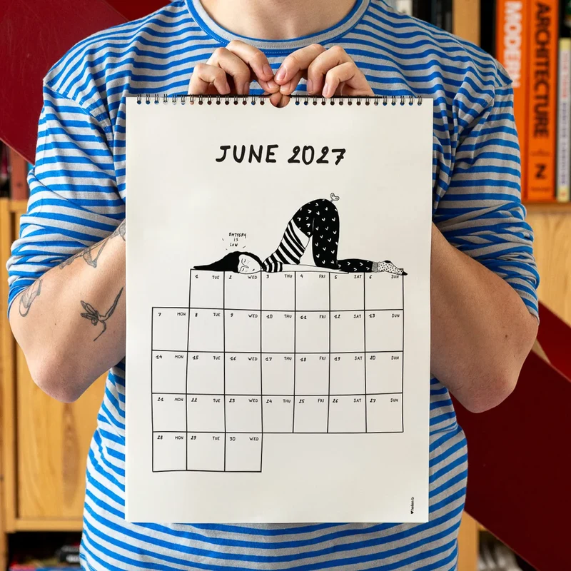 Wandkalender “Helen B” 2027 | Illustrativer Kalender | helen b