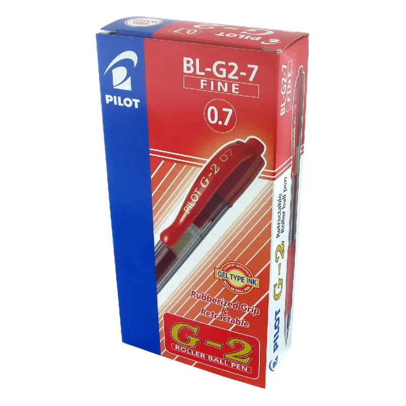 Pilot G207 Retractable Gel Rollerball Tip Box of 12 Red