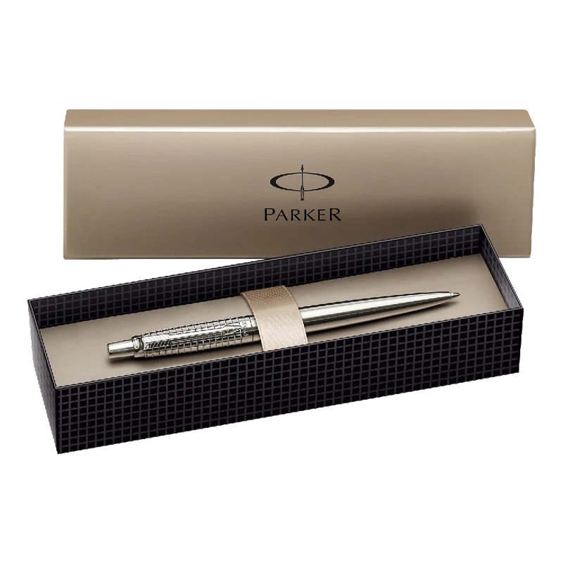 Parker Jotter Red Chrome Trim Ball Pen Gift Boxed