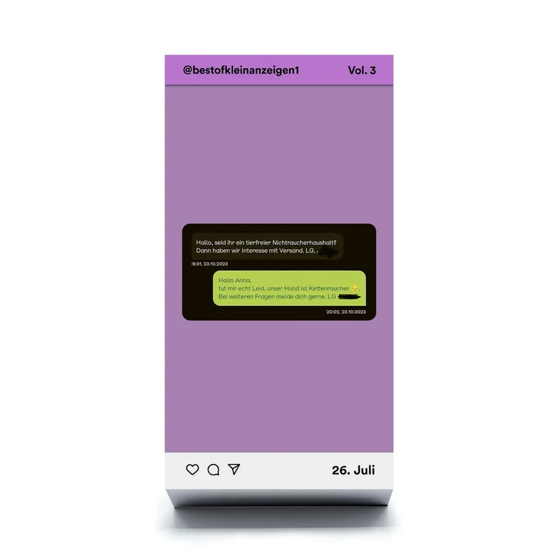 Abreißkalender “Best-Of-Kleinanzeigen Vol. 3” | Seltmann Publishers