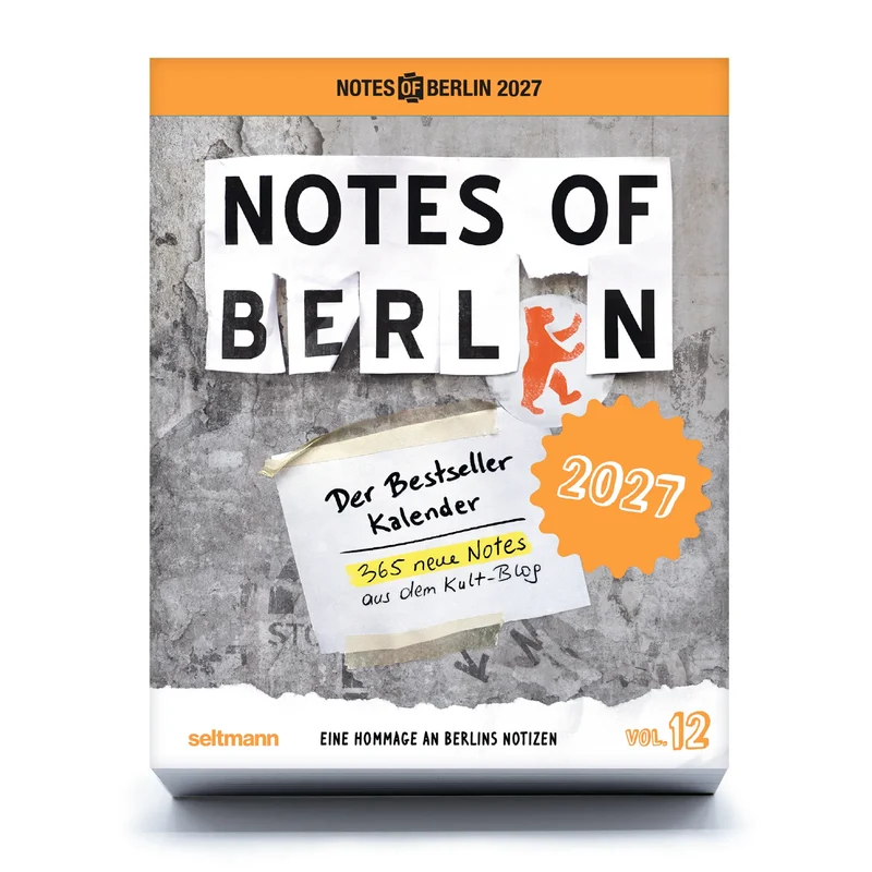 Abreißkalender “Notes of Berlin” 2027 | Berliner Notizen | Seltmann Publishers