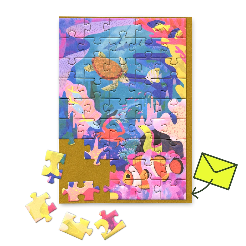 Grußkarte “Puzzle Great Barrier Reef” | Puzzle Grußkarte | Ohh Deer