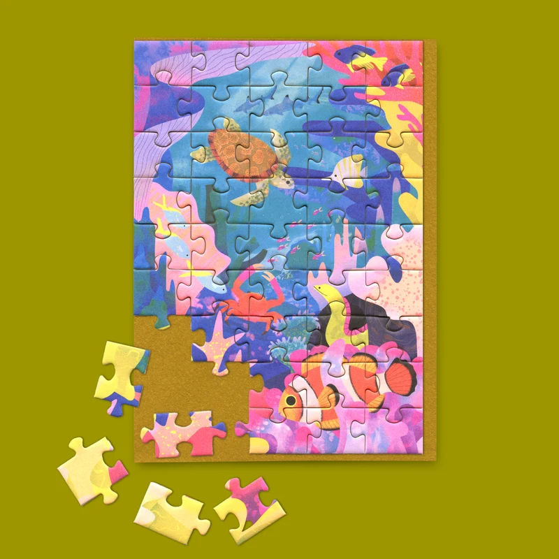 Grußkarte “Puzzle Great Barrier Reef” | Puzzle Grußkarte | Ohh Deer