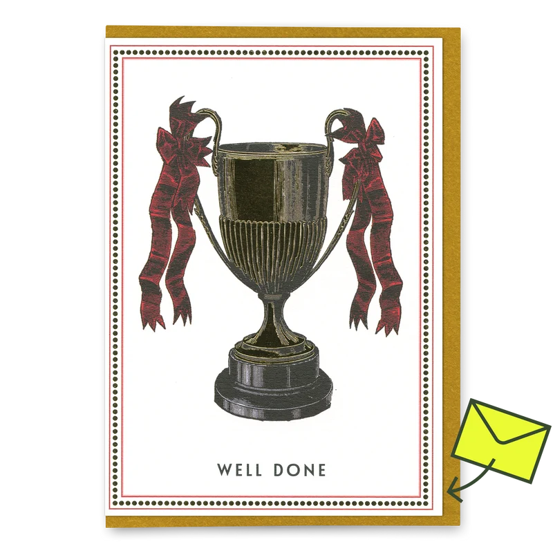 Grußkarte “Well Done Trophy” | Glückwünsche mit Humor | Ohh Deer