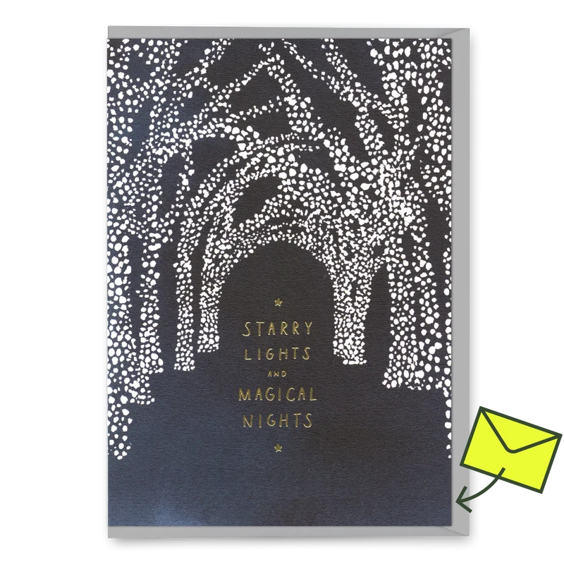 Grußkarte Ohh Deer “Starry Nights” | Karte mit Sternenhimmel