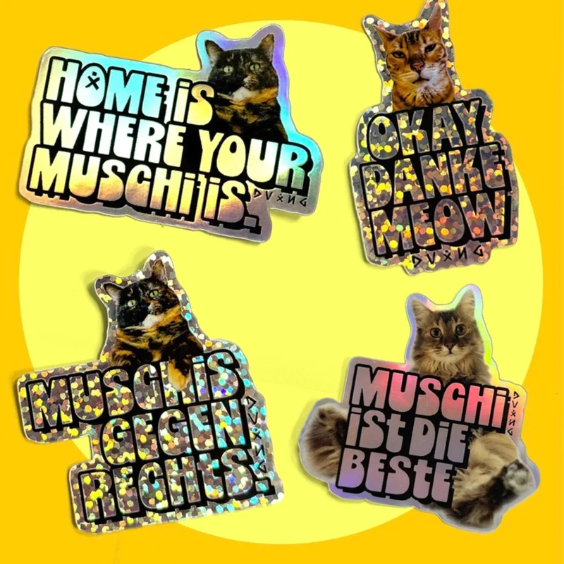 Sticker Set „Deluxe Muschi Bundle“ | Freche Katzen Sticker | DVxING THINGS