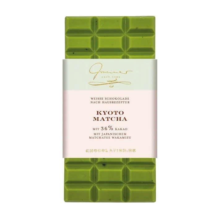 Schokolade “Kyoto Matcha” 36% | Feine Matcha Schokolade | Confiserie Gmeiner