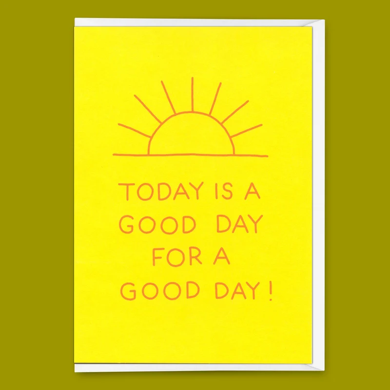 Grußkarte "Good day" | Coole Klappkarte mit Spruch für jeden Anlass