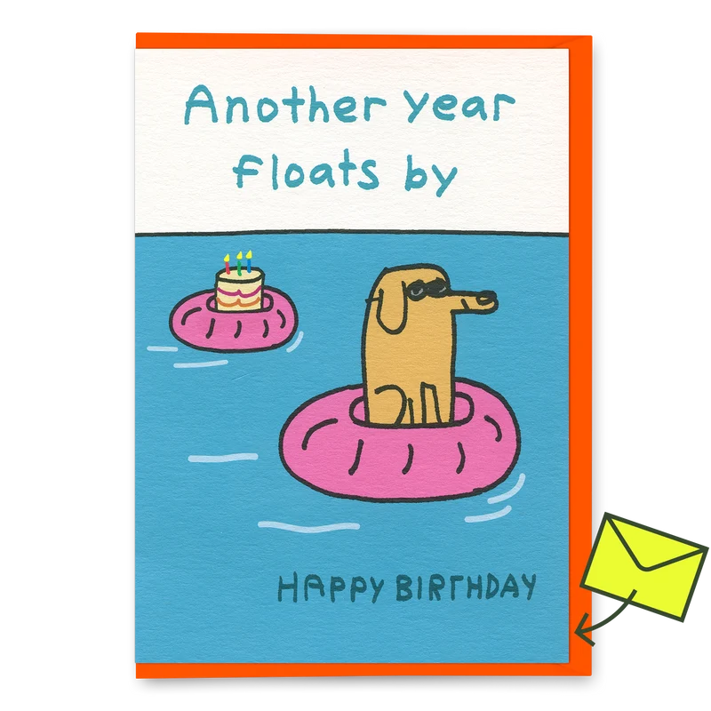 Grußkarte “Another Year flows by” | Zeit vergeht, Stil bleibt | Ohh Deer