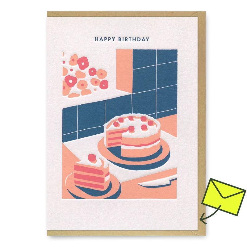 Grußkarte “Happy Birthday Cake” | Süßer Geburtstagsklassiker | Ohh Deer