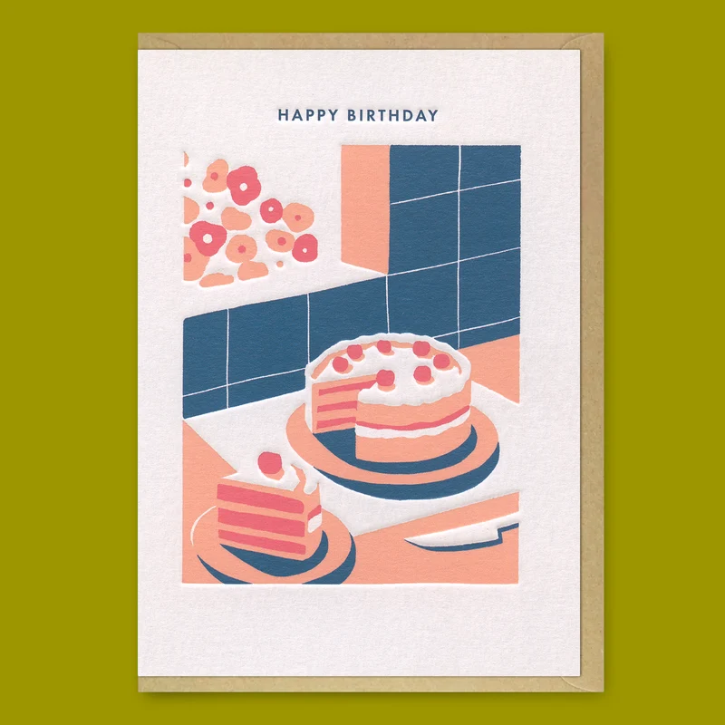 Grußkarte “Happy Birthday Cake” | Süßer Geburtstagsklassiker | Ohh Deer