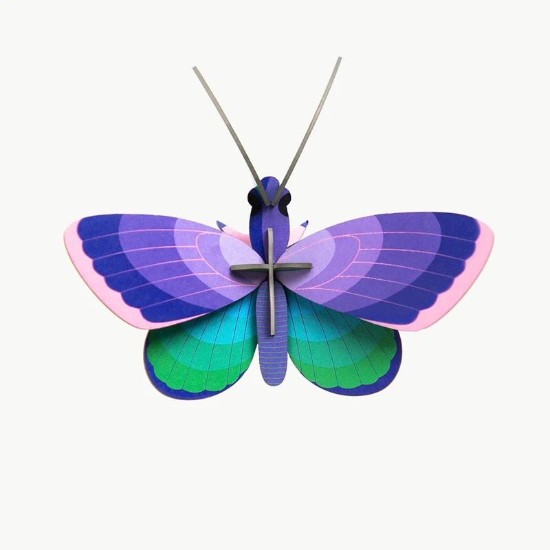 Wanddeko Blue copper butterfly | DIY 3D Objekt von Studio Roof