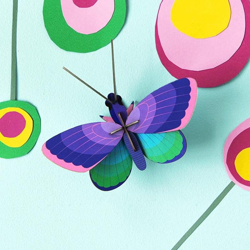 Wanddeko Blue copper butterfly | DIY 3D Objekt von Studio Roof