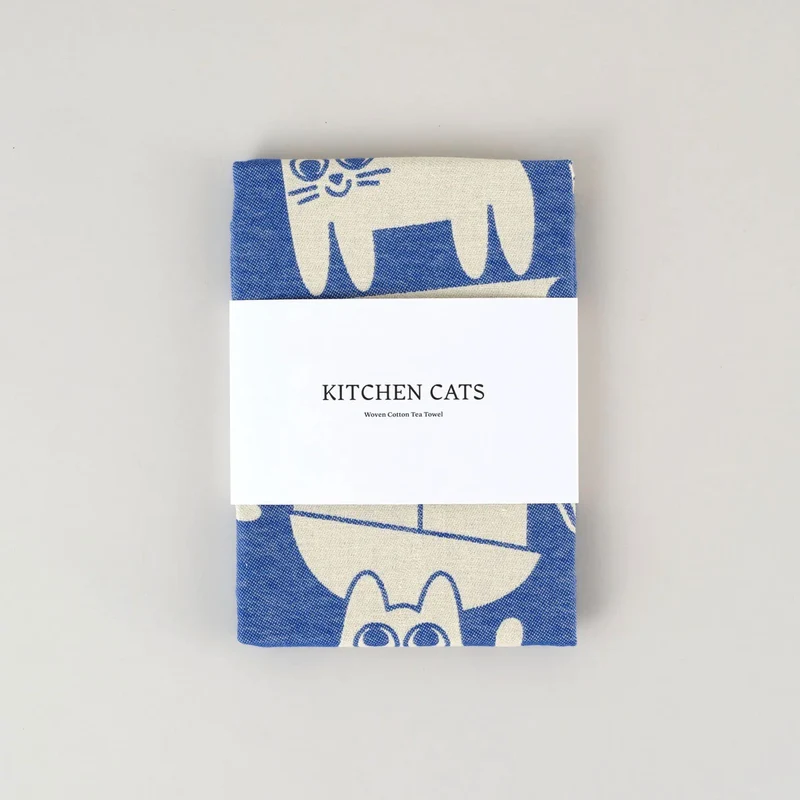 Küchentuch "Kitchen Cats" von WRAP aus London | Niedliche Katzen-Motive für die Küche