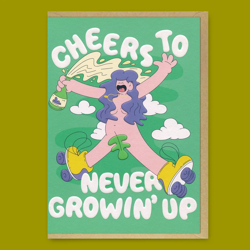 Grußkarte “Growin Up” | Charmanter Gruß fürs Älterwerden | Studio Boketto