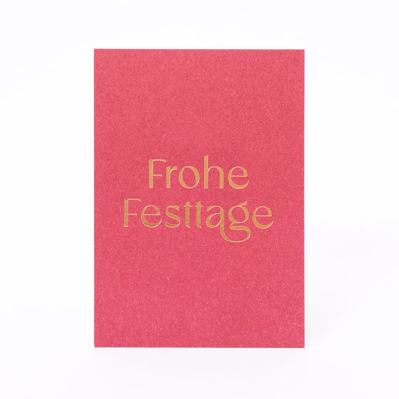 Postkarte "Frohe Festtage"