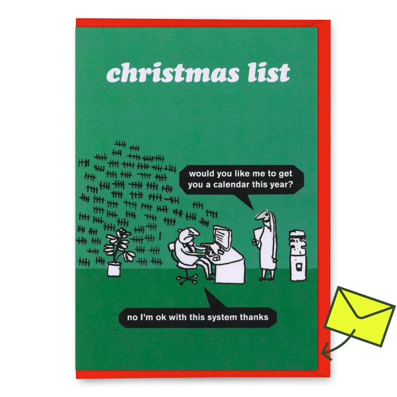 Grußkarte "Christmas List" | Modern Toss