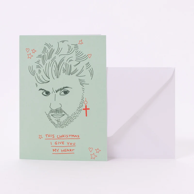 Grußkarte "This christmas I give you my heart"