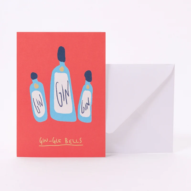 Grußkarte "Gin-gle Bells"