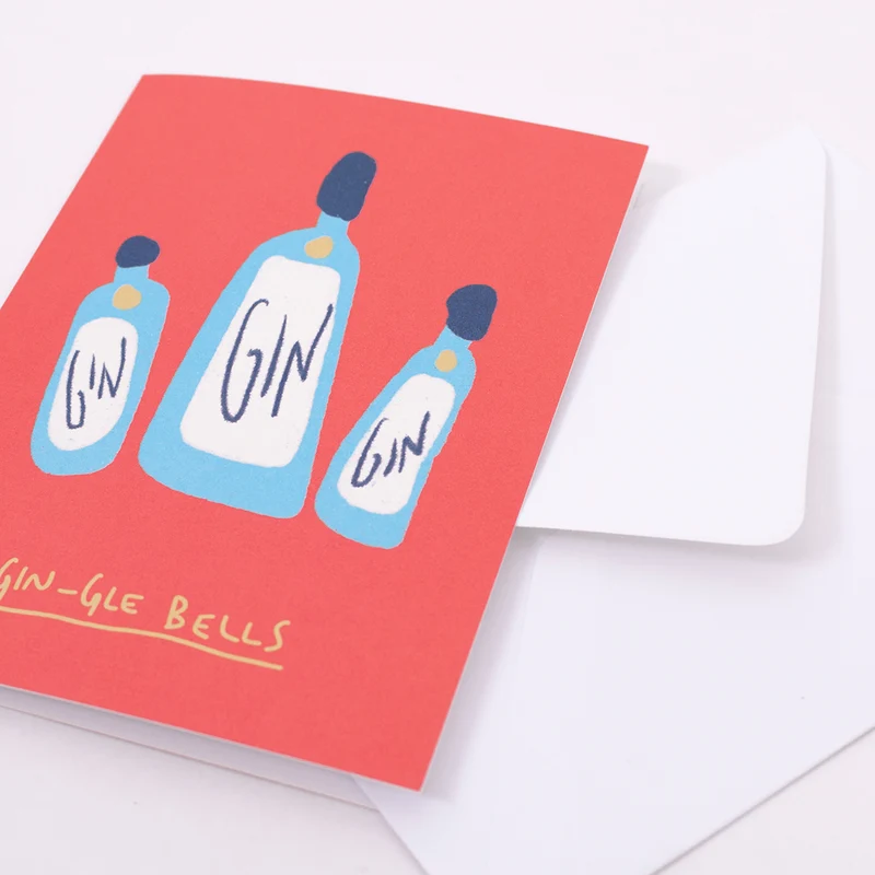 Grußkarte "Gin-gle Bells"
