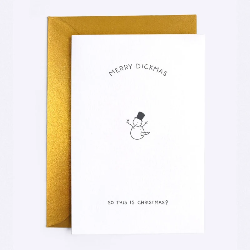 Grußkarte "So This is Christmas" von Dicks Don't Lie | Frohe Weihnachten und besinnliche Feiertage