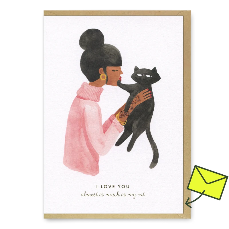 Grußkarte “As much as my cat” | Liebe mit Katzenhumor | ALL THE WAYS TO SAY