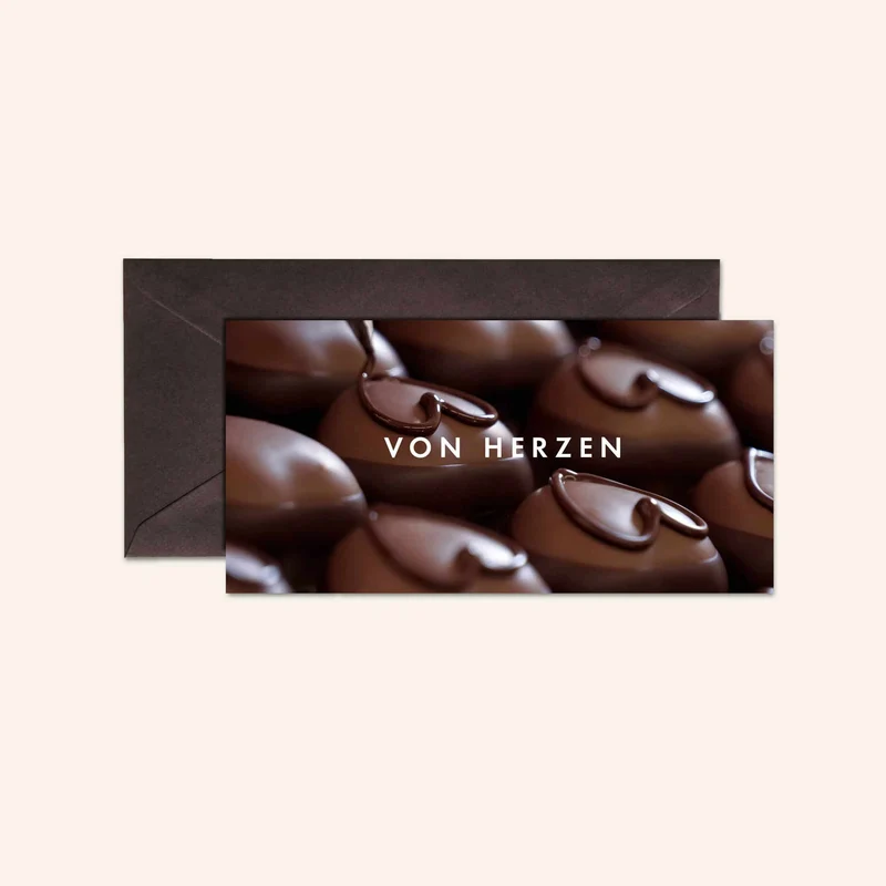 GRUSSKARTE VON HERZEN