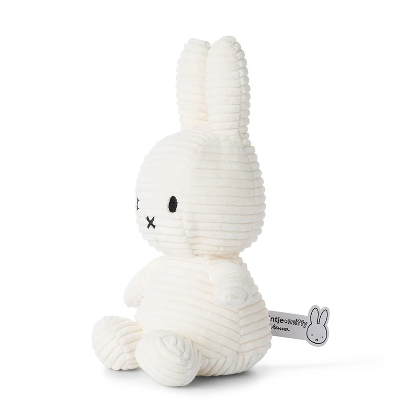 Stofftier “Miffy Eco Cord” 23 cm Offwhite | Bon Ton Toys