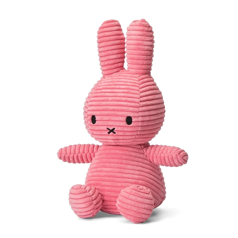 Stofftier “Miffy Eco Cord” 23 cm Bubblegum Pink | Bon Ton Toys