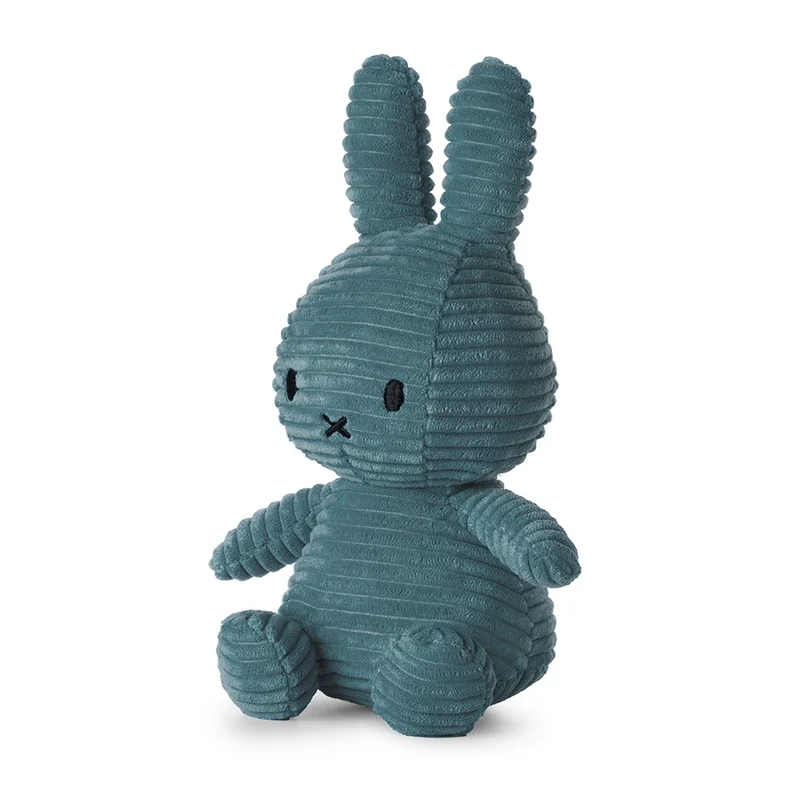 Stofftier “Miffy Eco Cord” 23 cm Aviator Blue | Bon Ton Toys