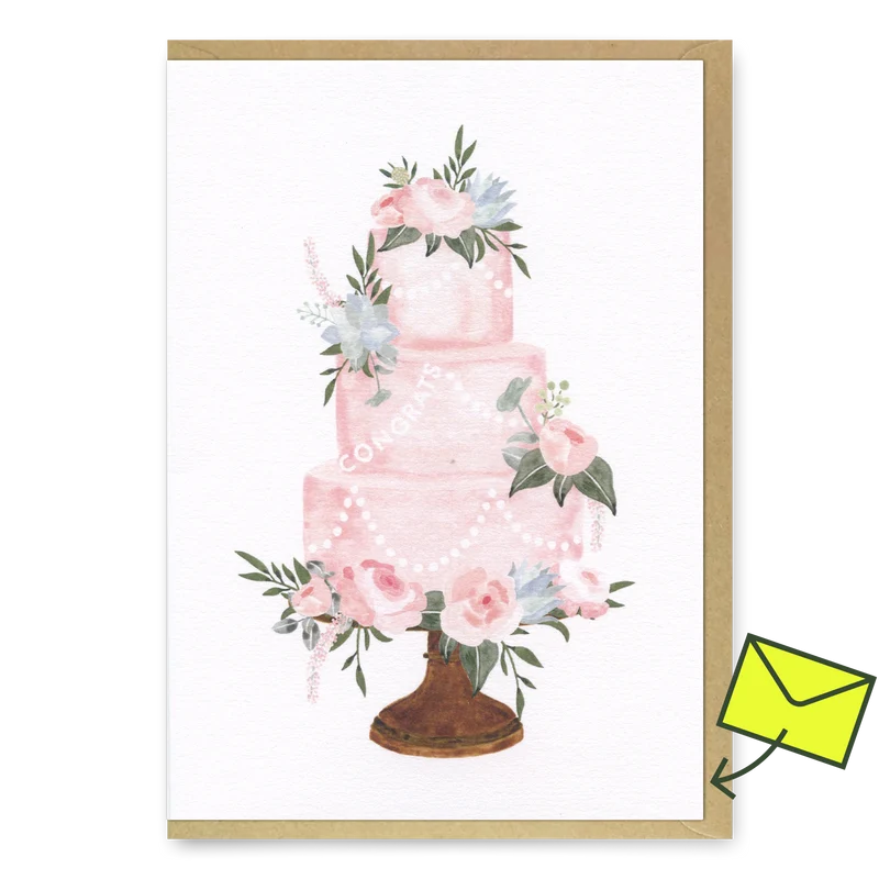 Grußkarte “Congrats Wedding Cake” | Stilvolle Glückwünsche zur Hochzeit | ALL THE WAYS TO SAY