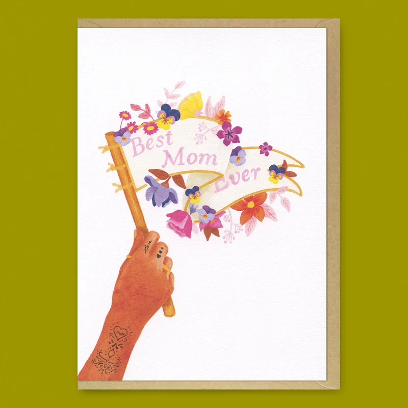 Grußkarte “Best Mom Ever” | Liebevolle Botschaft für Mama | ALL THE WAYS TO SAY