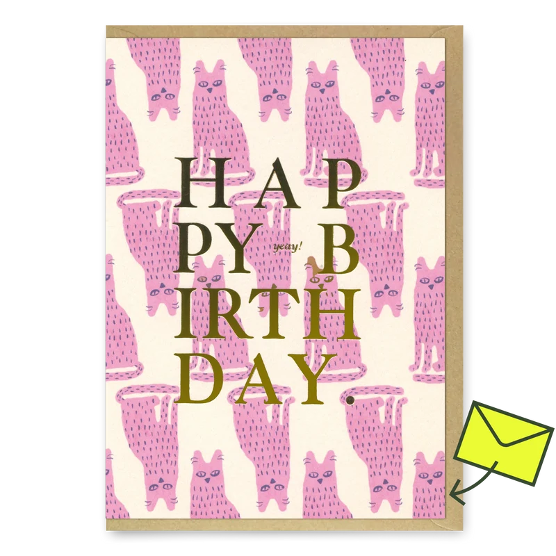 Grußkarte “Happy Birthday Stinky Cat” | Frech & flauschig zum Geburtstag | ALL THE WAYS TO SAY