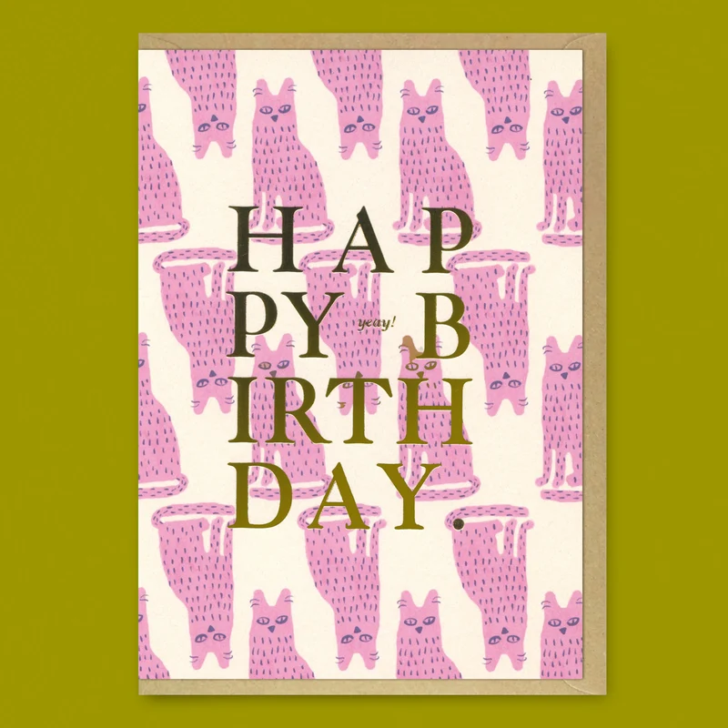 Grußkarte “Happy Birthday Stinky Cat” | Frech & flauschig zum Geburtstag | ALL THE WAYS TO SAY