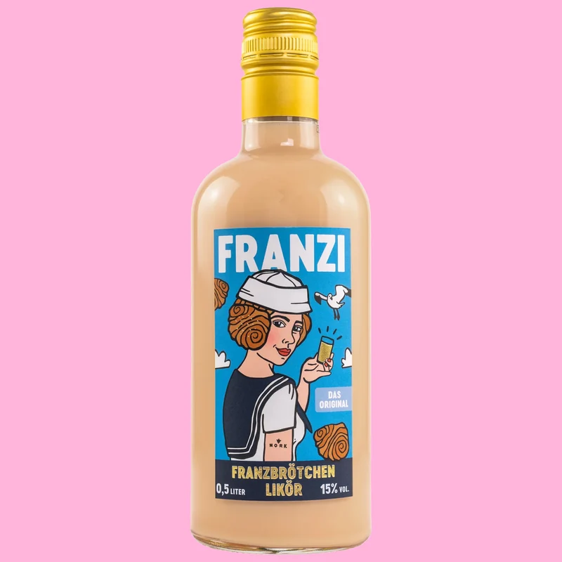 FRANZI Franzbrötchenlikör | zimtiger Likör aus Hamburg (500 ml, 15% Vol.)