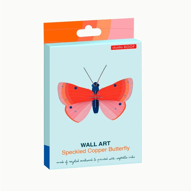 Wanddeko- Speckled Copper Butterfly