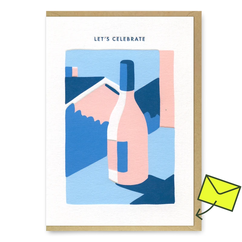 Grußkarte "Let´s celebrate" | Schöne Klappkarte | Miles Tewson