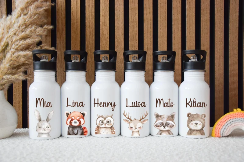 Trinkflasche Kinder versch. Motiven