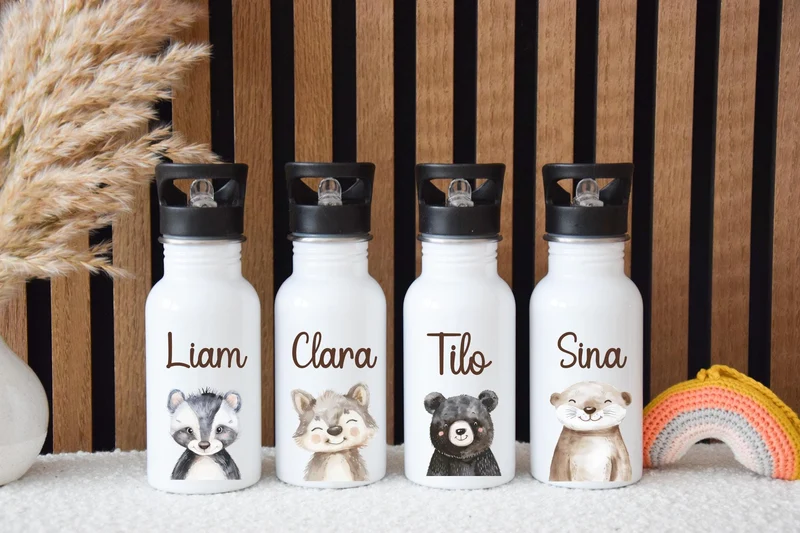Trinkflasche Kinder versch. Motiven