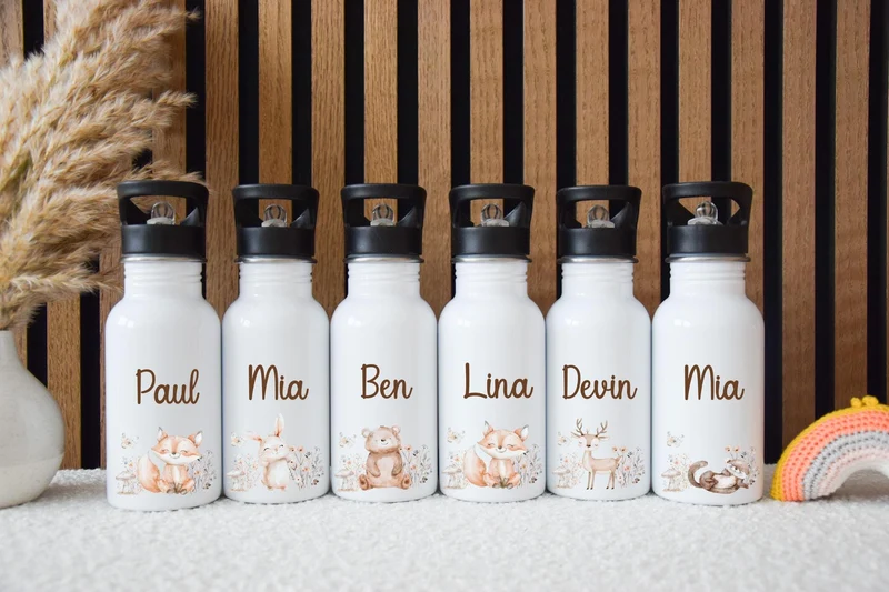 Trinkflasche Kinder versch. Motiven