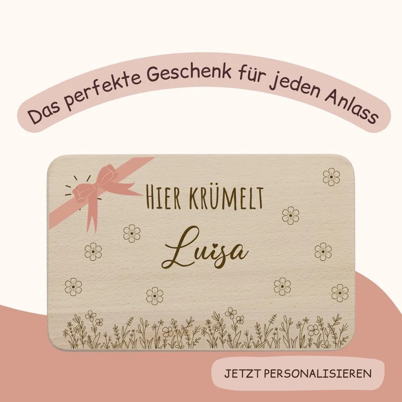 Frühstücksbrett Kinder - Pusteblume