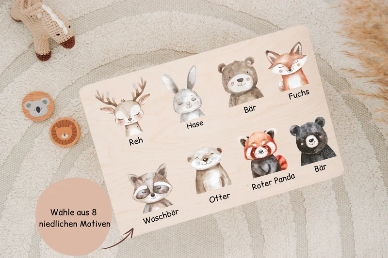 Erinnerungskiste Baby - versch. Tiermotiven
