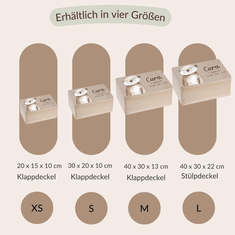 Erinnerungskiste Baby - versch. Tiermotiven