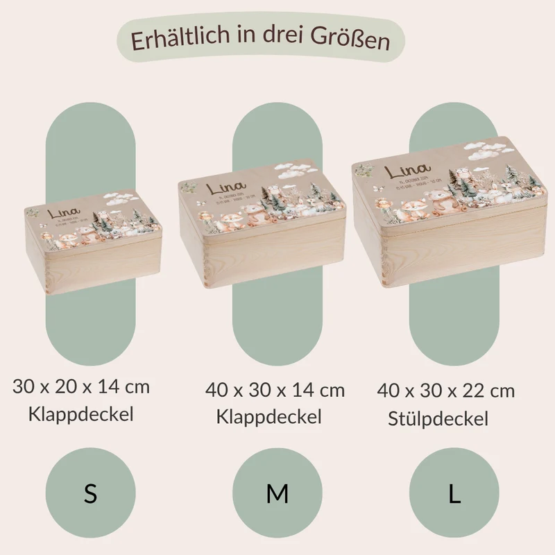 Erinnerungskiste Baby - Woodlandtieren 1