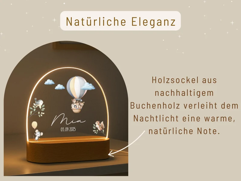 Nachtlicht Baby - Heißluftballon