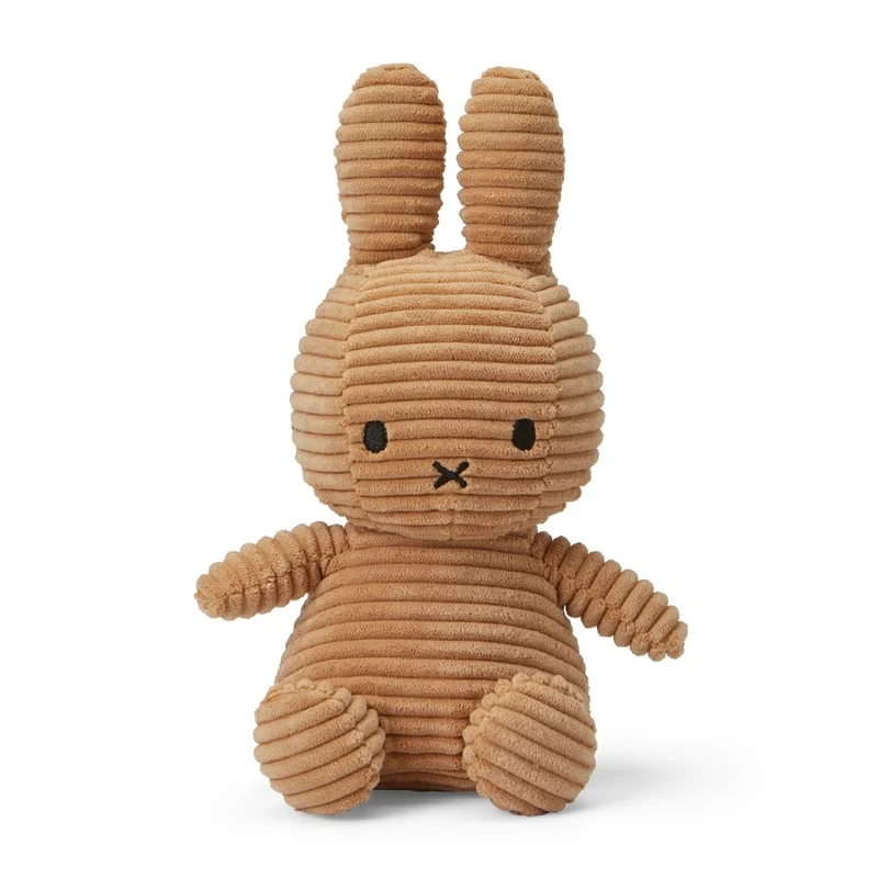 Stofftier “Miffy Eco Cord” 23 cm Beige | Bon Ton Toys