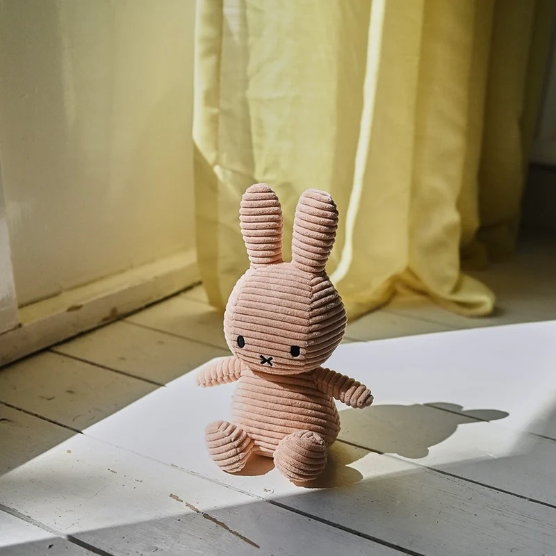Stofftier “Miffy Eco Cord” 23 cm Beige | Bon Ton Toys