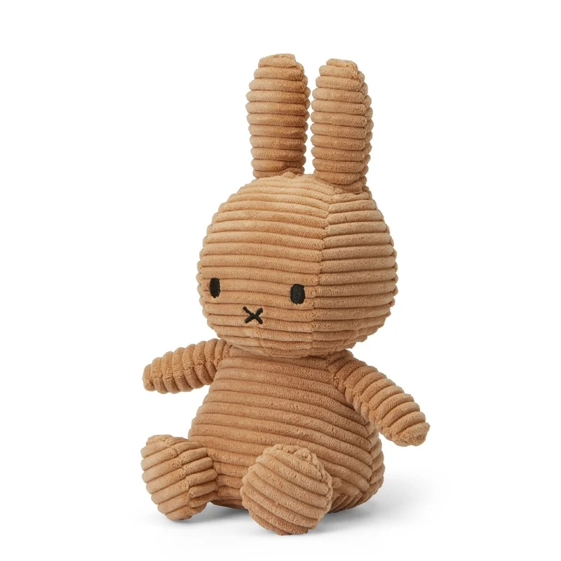 Stofftier “Miffy Eco Cord” 23 cm Beige | Bon Ton Toys